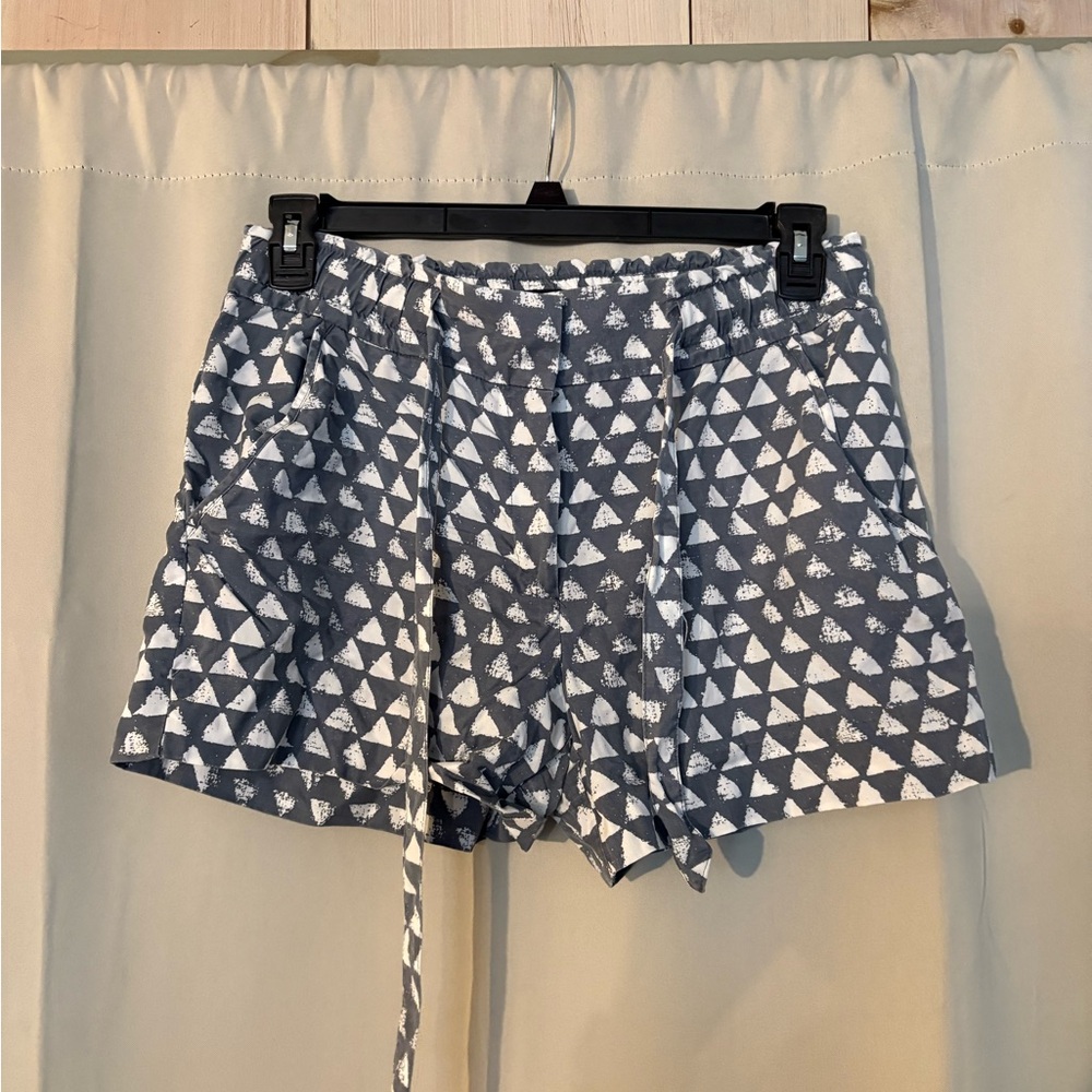 Women's Grey Patterned Shorts
